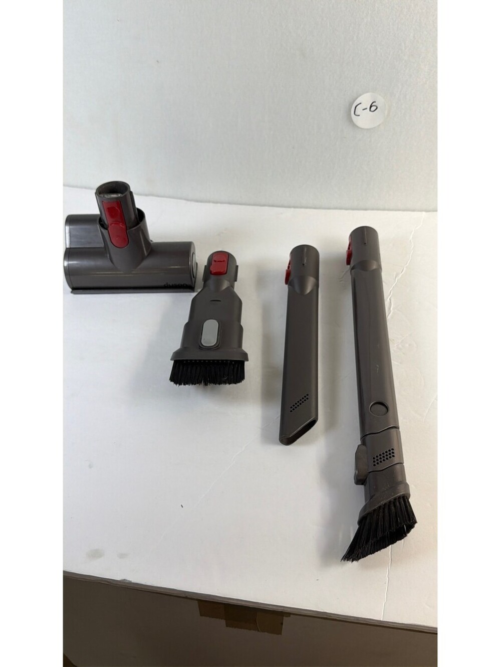 Dyson Vacuum Attachment Lot C-6 Mini Motorized Tool Crevice Brush Set